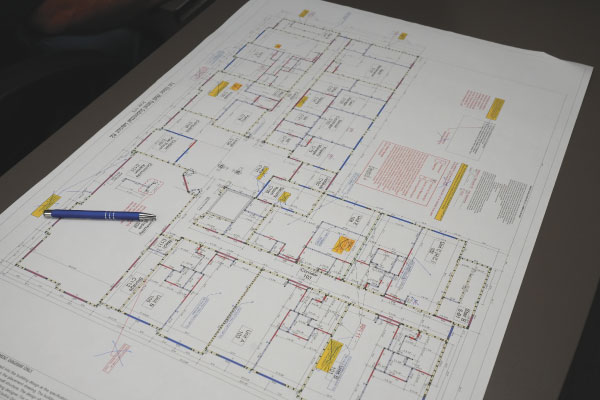 blue prints for residential home builder